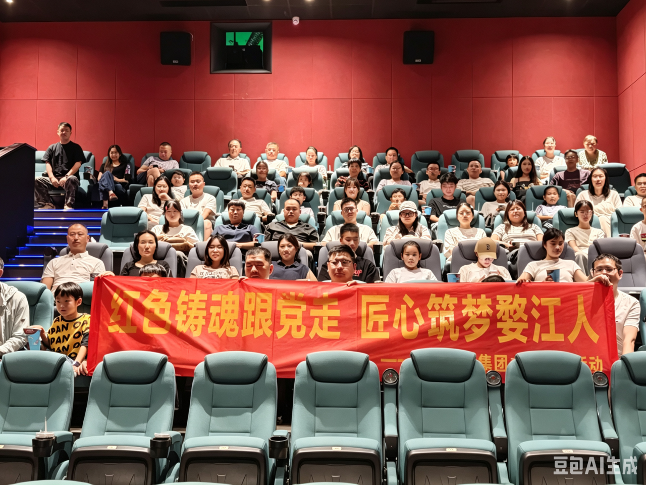 红色铸魂跟党走 匠心筑梦婺江人——婺江建设集团开展主题党日观影活动